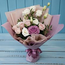 Букет цветов из:  Розы и Лизиантусы #REPLACE_PRED# Чернянке