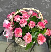Цветочная композиция из Розы в корзине #REPLACE_PRED# Чернянке