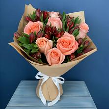 Букет цветов из:  Розы и Альстромерии в Чернянке