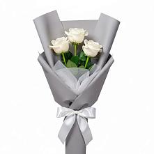 Букет 3 белые розы #REPLACE_PRED# Чернянке