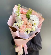 Букет цветов из:  Хризантемы и Розы в Чернянке