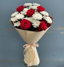 Букет цветов из:  Розы и Хризантемы в Чернянке