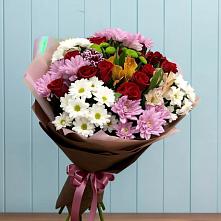 Букет цветов из:  Розы, Хризантемы и Альстромерии #REPLACE_PRED# Чернянке
