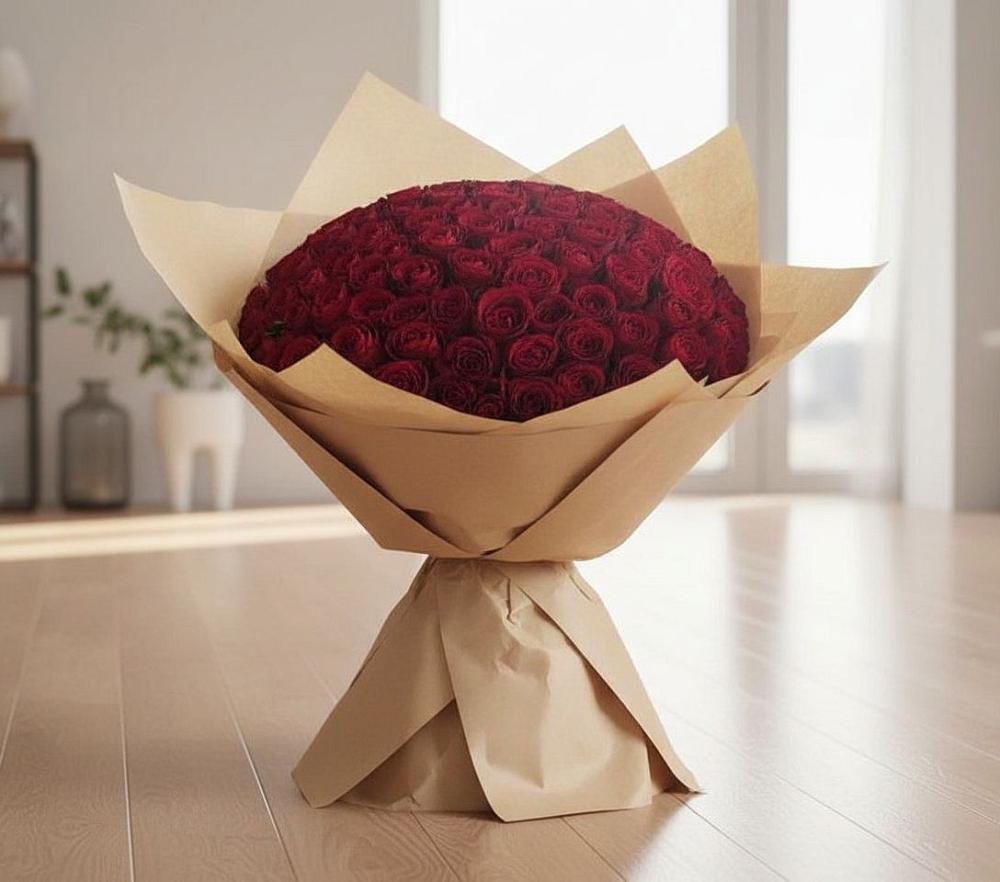 Букет 101 Красная роза в Чернянке