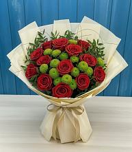 Букет цветов из:  Розы и Хризантемы в Чернянке