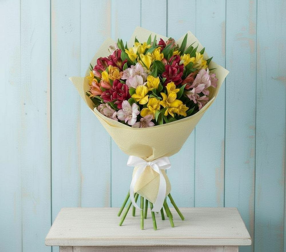 Букет цветов из: Альстромерии в Чернянке