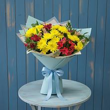 Букет цветов из:  Альстромерии и Хризантемы #REPLACE_PRED# Чернянке