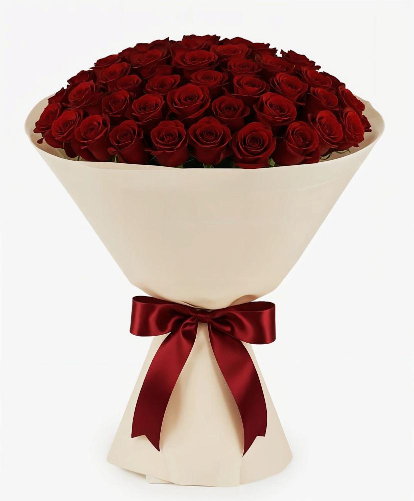 Букет 101 Бордовая роза Блэк Бакарра в Чернянке