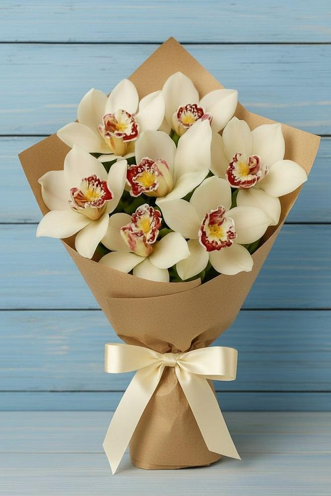 Букет цветов из: Орхидеи и Розы в Чернянке