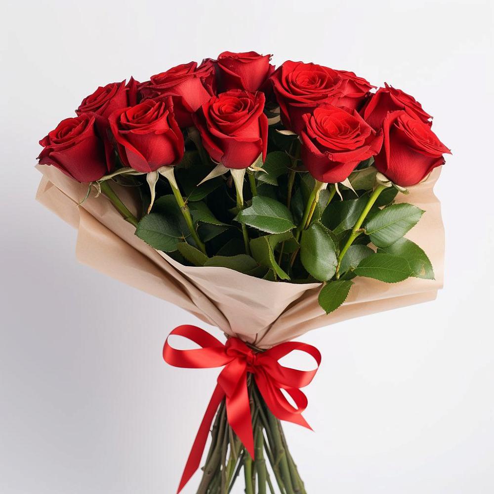 Букет 11 Красных роз Эдлесс Лав в Чернянке