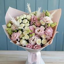 Букет цветов из:  Альстромерии и Розы в Чернянке